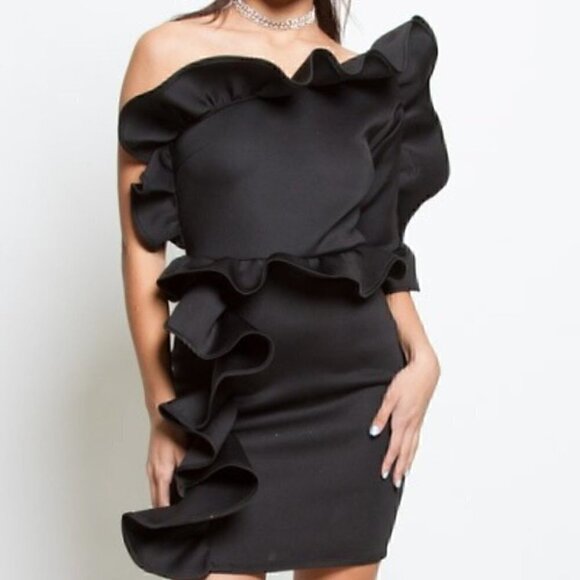 BLACK PARTY DRESS - Picture 2 of 3